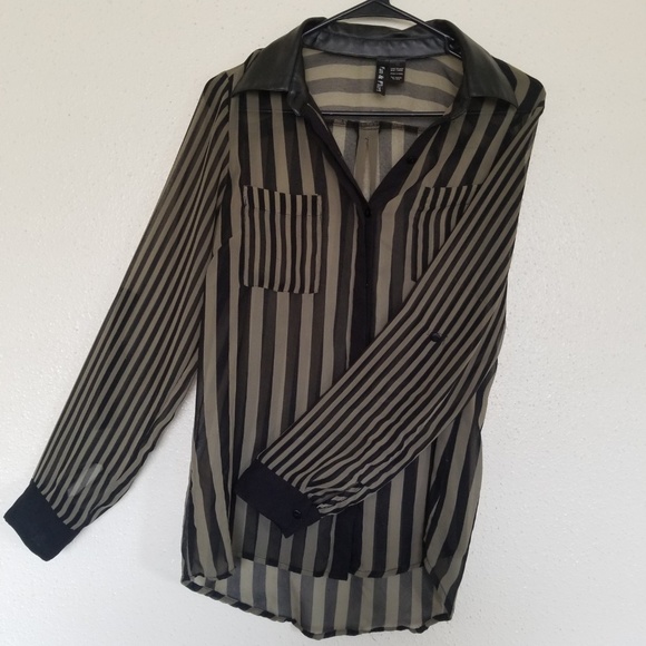 Sheer Button up top - Picture 2 of 6